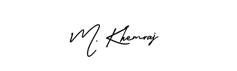 How to make M. Khemraj signature? AmerikaSignatureDemo-Regular is a professional autograph style. Create handwritten signature for M. Khemraj name. M. Khemraj signature style 3 images and pictures png