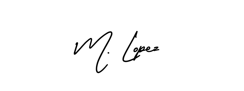 Once you've used our free online signature maker to create your best signature AmerikaSignatureDemo-Regular style, it's time to enjoy all of the benefits that M. Lopez name signing documents. M. Lopez signature style 3 images and pictures png