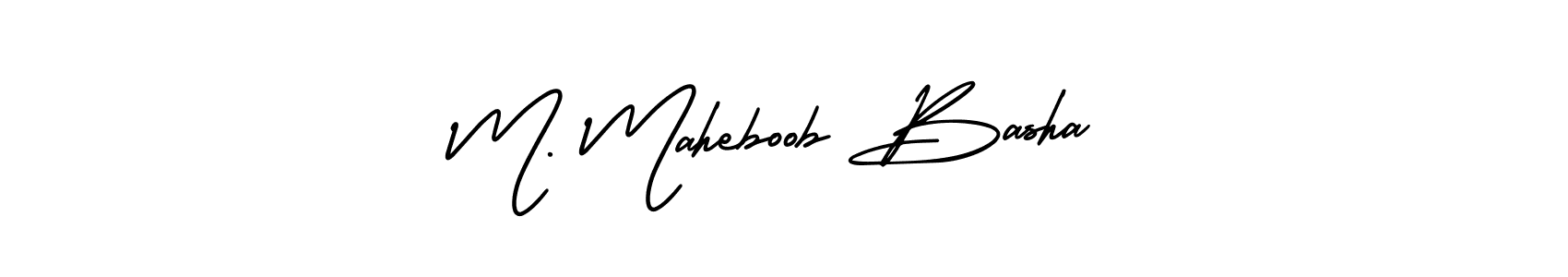 Create a beautiful signature design for name M. Maheboob Basha. With this signature (AmerikaSignatureDemo-Regular) fonts, you can make a handwritten signature for free. M. Maheboob Basha signature style 3 images and pictures png