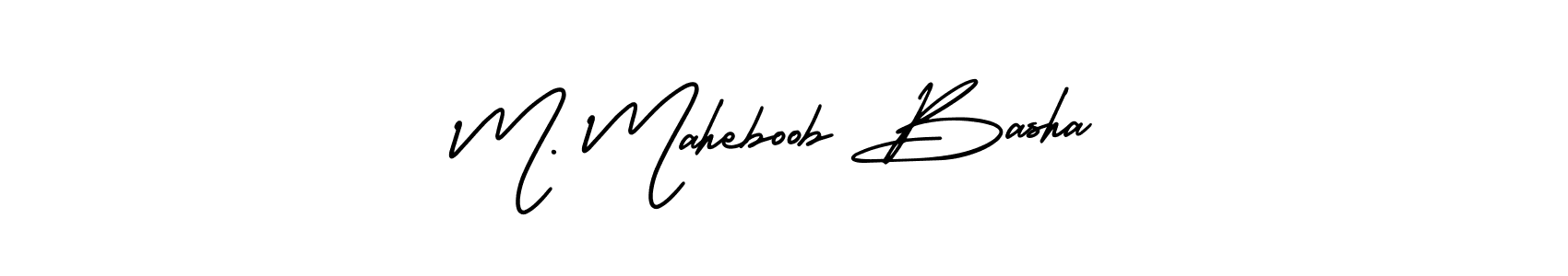 You can use this online signature creator to create a handwritten signature for the name M. Maheboob Basha. This is the best online autograph maker. M. Maheboob Basha signature style 3 images and pictures png
