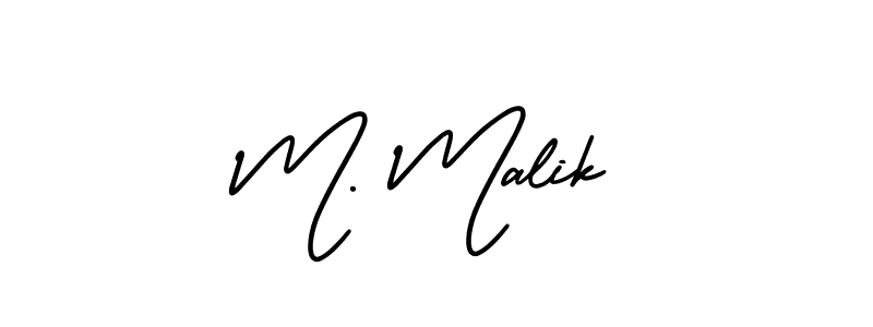 Once you've used our free online signature maker to create your best signature AmerikaSignatureDemo-Regular style, it's time to enjoy all of the benefits that M. Malik name signing documents. M. Malik signature style 3 images and pictures png