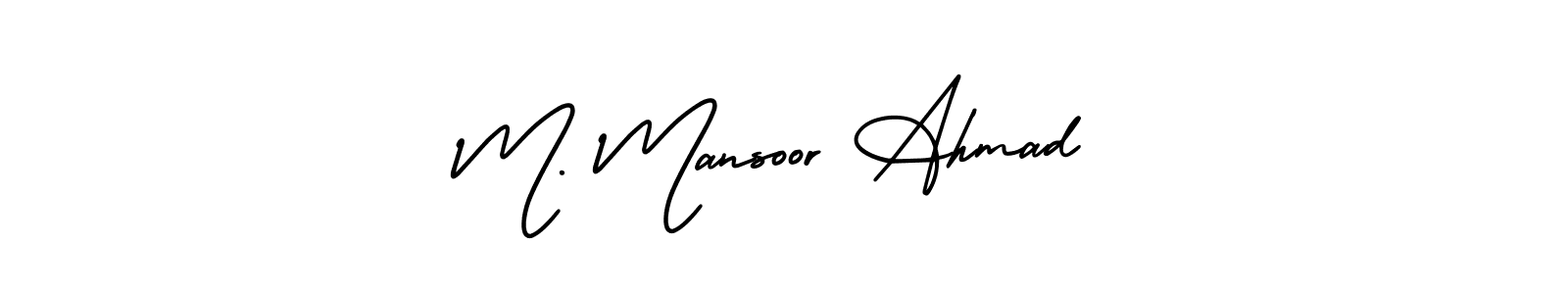 See photos of M. Mansoor Ahmad official signature by Spectra . Check more albums & portfolios. Read reviews & check more about AmerikaSignatureDemo-Regular font. M. Mansoor Ahmad signature style 3 images and pictures png