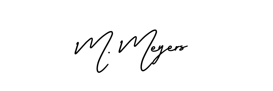 Best and Professional Signature Style for M. Meyers. AmerikaSignatureDemo-Regular Best Signature Style Collection. M. Meyers signature style 3 images and pictures png