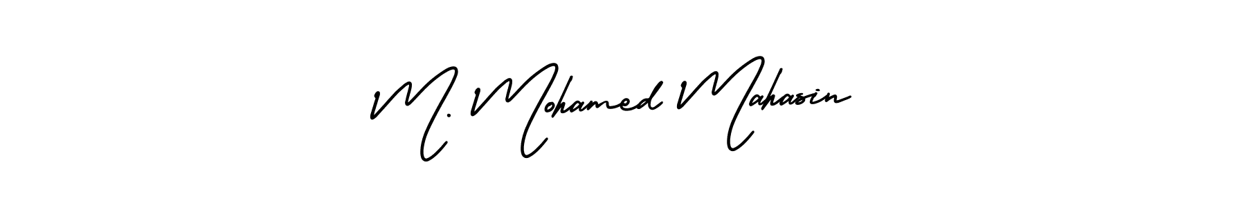 Create a beautiful signature design for name M. Mohamed Mahasin. With this signature (AmerikaSignatureDemo-Regular) fonts, you can make a handwritten signature for free. M. Mohamed Mahasin signature style 3 images and pictures png