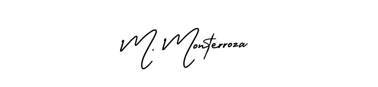 Best and Professional Signature Style for M. Monterroza. AmerikaSignatureDemo-Regular Best Signature Style Collection. M. Monterroza signature style 3 images and pictures png