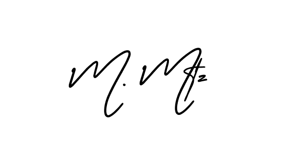 This is the best signature style for the M. Mtz name. Also you like these signature font (AmerikaSignatureDemo-Regular). Mix name signature. M. Mtz signature style 3 images and pictures png