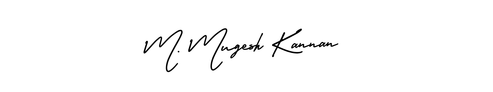 It looks lik you need a new signature style for name M. Mugesh Kannan. Design unique handwritten (AmerikaSignatureDemo-Regular) signature with our free signature maker in just a few clicks. M. Mugesh Kannan signature style 3 images and pictures png