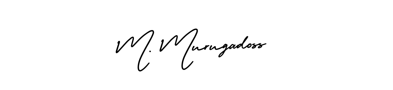 Make a beautiful signature design for name M. Murugadoss. With this signature (AmerikaSignatureDemo-Regular) style, you can create a handwritten signature for free. M. Murugadoss signature style 3 images and pictures png