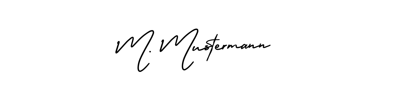 Create a beautiful signature design for name M. Mustermann. With this signature (AmerikaSignatureDemo-Regular) fonts, you can make a handwritten signature for free. M. Mustermann signature style 3 images and pictures png