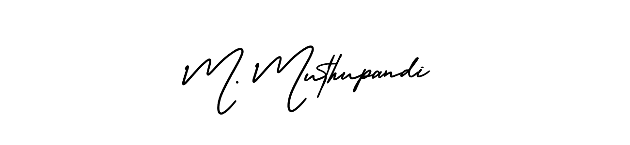 AmerikaSignatureDemo-Regular is a professional signature style that is perfect for those who want to add a touch of class to their signature. It is also a great choice for those who want to make their signature more unique. Get M. Muthupandi name to fancy signature for free. M. Muthupandi signature style 3 images and pictures png