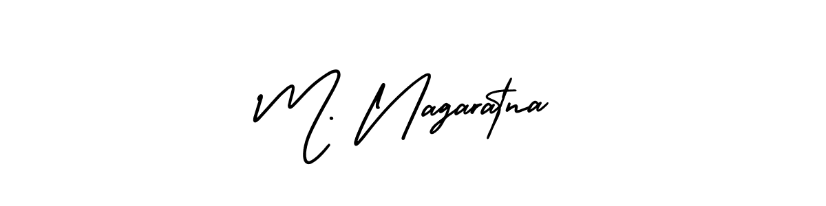 Also we have M. Nagaratna name is the best signature style. Create professional handwritten signature collection using AmerikaSignatureDemo-Regular autograph style. M. Nagaratna signature style 3 images and pictures png