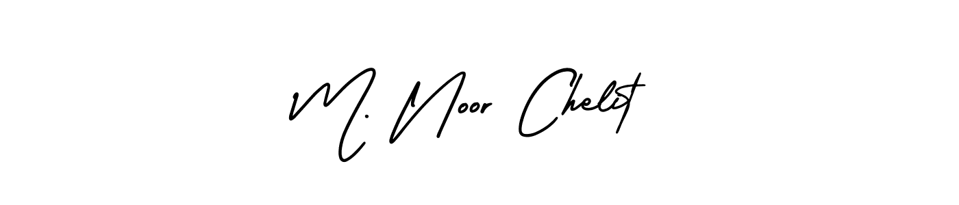 It looks lik you need a new signature style for name M. Noor Chelit. Design unique handwritten (AmerikaSignatureDemo-Regular) signature with our free signature maker in just a few clicks. M. Noor Chelit signature style 3 images and pictures png