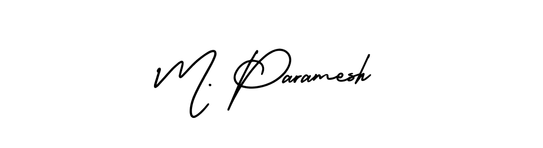 It looks lik you need a new signature style for name M. Paramesh. Design unique handwritten (AmerikaSignatureDemo-Regular) signature with our free signature maker in just a few clicks. M. Paramesh signature style 3 images and pictures png