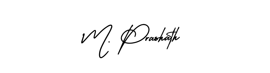 if you are searching for the best signature style for your name M. Prashath. so please give up your signature search. here we have designed multiple signature styles  using AmerikaSignatureDemo-Regular. M. Prashath signature style 3 images and pictures png