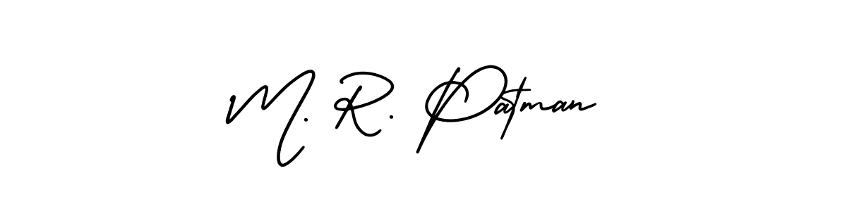 AmerikaSignatureDemo-Regular is a professional signature style that is perfect for those who want to add a touch of class to their signature. It is also a great choice for those who want to make their signature more unique. Get M. R. Patman name to fancy signature for free. M. R. Patman signature style 3 images and pictures png
