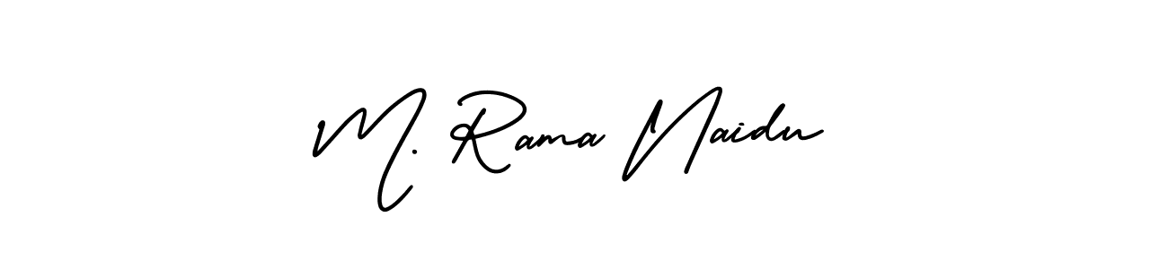 AmerikaSignatureDemo-Regular is a professional signature style that is perfect for those who want to add a touch of class to their signature. It is also a great choice for those who want to make their signature more unique. Get M. Rama Naidu name to fancy signature for free. M. Rama Naidu signature style 3 images and pictures png