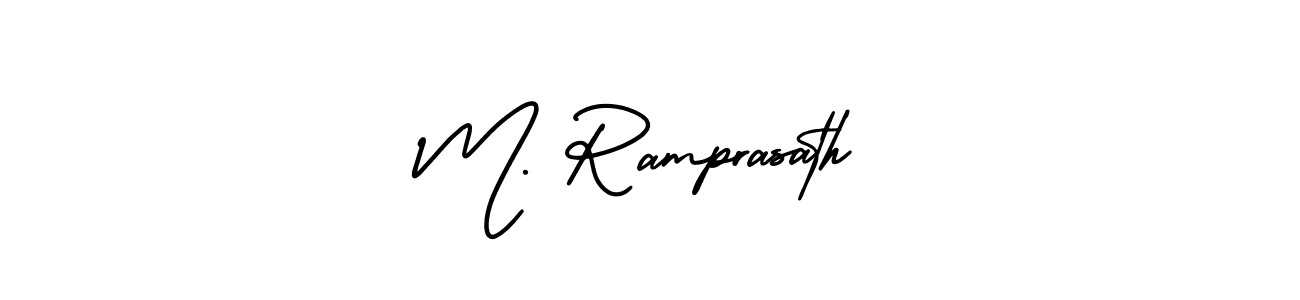 Also we have M. Ramprasath name is the best signature style. Create professional handwritten signature collection using AmerikaSignatureDemo-Regular autograph style. M. Ramprasath signature style 3 images and pictures png