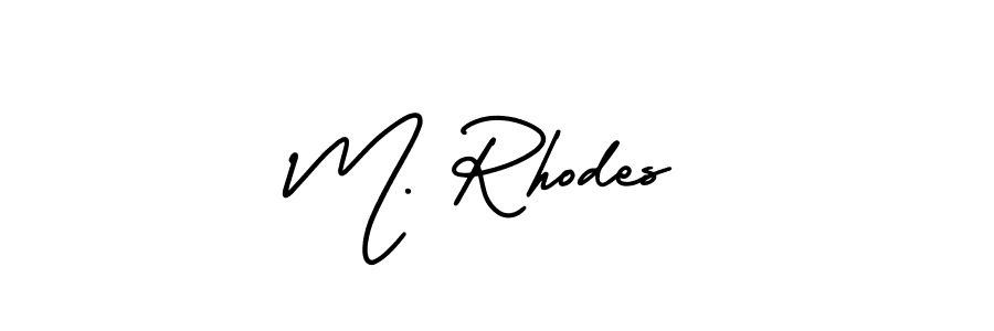Similarly AmerikaSignatureDemo-Regular is the best handwritten signature design. Signature creator online .You can use it as an online autograph creator for name M. Rhodes. M. Rhodes signature style 3 images and pictures png