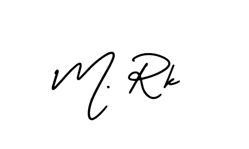 AmerikaSignatureDemo-Regular is a professional signature style that is perfect for those who want to add a touch of class to their signature. It is also a great choice for those who want to make their signature more unique. Get M. Rk name to fancy signature for free. M. Rk signature style 3 images and pictures png