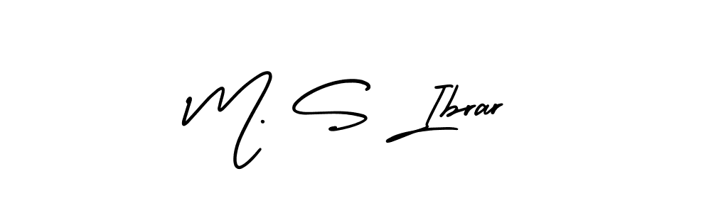 Use a signature maker to create a handwritten signature online. With this signature software, you can design (AmerikaSignatureDemo-Regular) your own signature for name M. S Ibrar. M. S Ibrar signature style 3 images and pictures png
