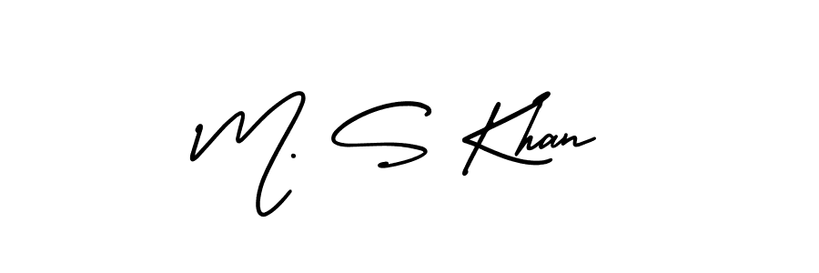 if you are searching for the best signature style for your name M. S Khan. so please give up your signature search. here we have designed multiple signature styles  using AmerikaSignatureDemo-Regular. M. S Khan signature style 3 images and pictures png