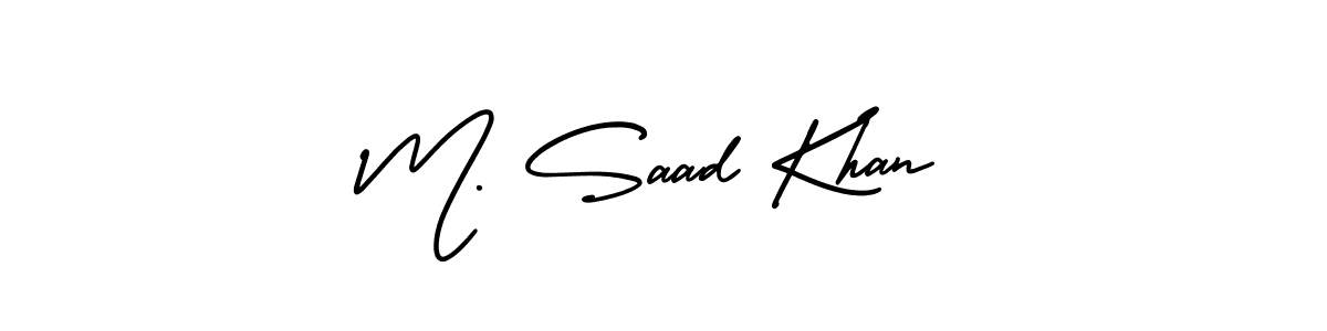 How to Draw M. Saad Khan signature style? AmerikaSignatureDemo-Regular is a latest design signature styles for name M. Saad Khan. M. Saad Khan signature style 3 images and pictures png