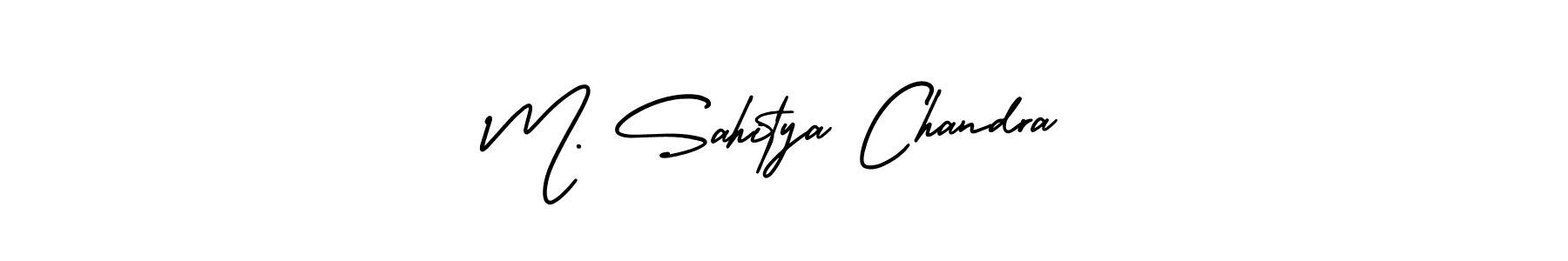 Also we have M. Sahitya Chandra name is the best signature style. Create professional handwritten signature collection using AmerikaSignatureDemo-Regular autograph style. M. Sahitya Chandra signature style 3 images and pictures png