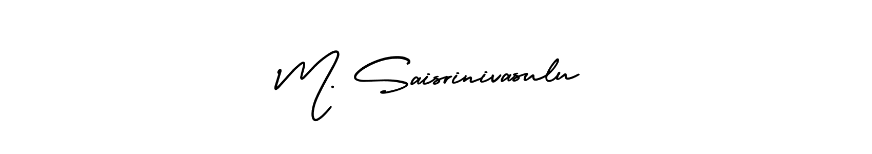 M. Saisrinivasulu stylish signature style. Best Handwritten Sign (AmerikaSignatureDemo-Regular) for my name. Handwritten Signature Collection Ideas for my name M. Saisrinivasulu. M. Saisrinivasulu signature style 3 images and pictures png