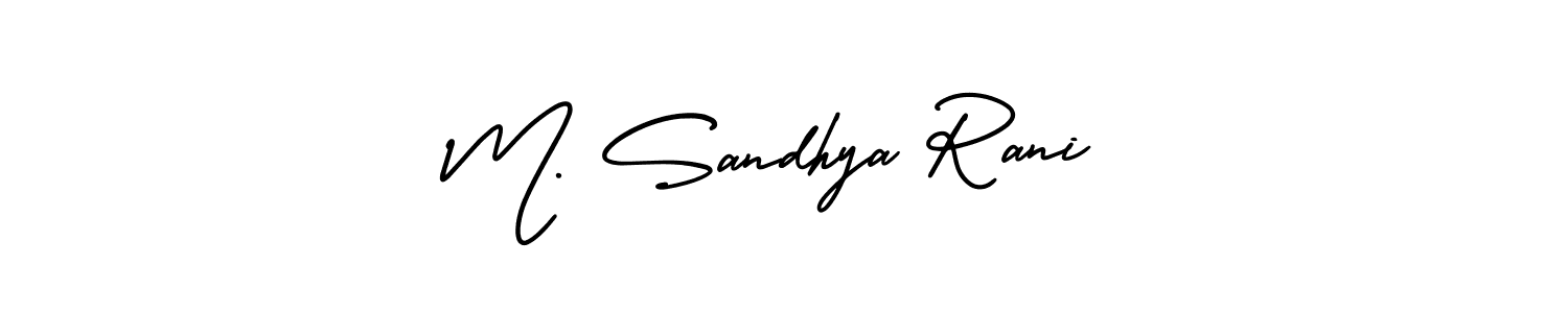 You can use this online signature creator to create a handwritten signature for the name M. Sandhya Rani. This is the best online autograph maker. M. Sandhya Rani signature style 3 images and pictures png