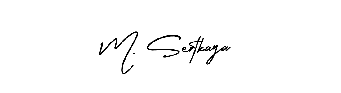 How to make M. Sertkaya signature? AmerikaSignatureDemo-Regular is a professional autograph style. Create handwritten signature for M. Sertkaya name. M. Sertkaya signature style 3 images and pictures png