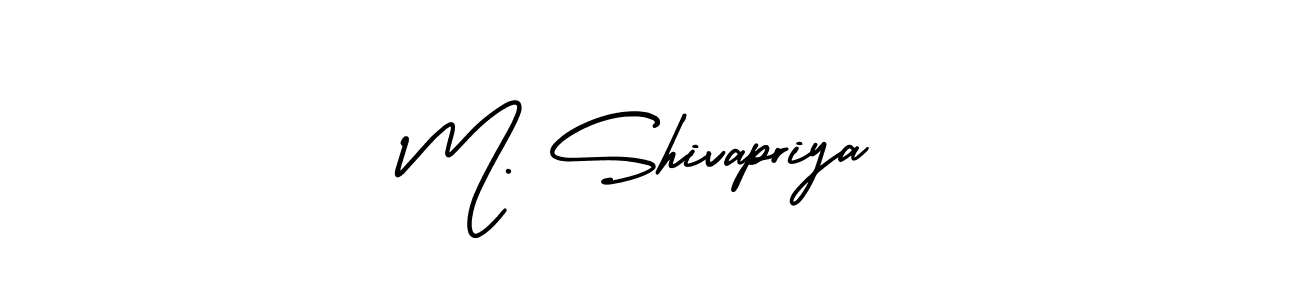 M. Shivapriya stylish signature style. Best Handwritten Sign (AmerikaSignatureDemo-Regular) for my name. Handwritten Signature Collection Ideas for my name M. Shivapriya. M. Shivapriya signature style 3 images and pictures png