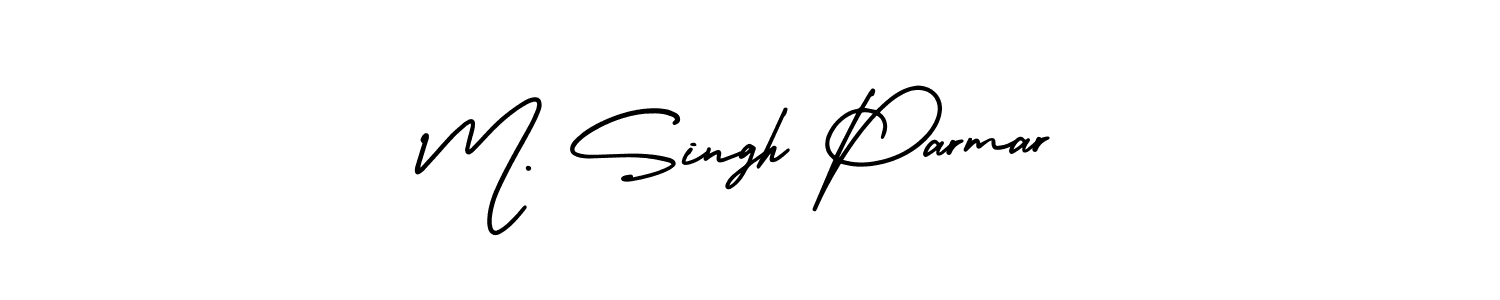 if you are searching for the best signature style for your name M. Singh Parmar. so please give up your signature search. here we have designed multiple signature styles  using AmerikaSignatureDemo-Regular. M. Singh Parmar signature style 3 images and pictures png