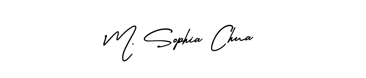 How to make M. Sophia Chua signature? AmerikaSignatureDemo-Regular is a professional autograph style. Create handwritten signature for M. Sophia Chua name. M. Sophia Chua signature style 3 images and pictures png