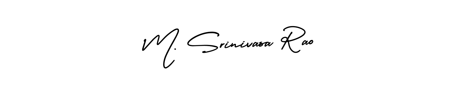 Also You can easily find your signature by using the search form. We will create M. Srinivasa Rao name handwritten signature images for you free of cost using AmerikaSignatureDemo-Regular sign style. M. Srinivasa Rao signature style 3 images and pictures png