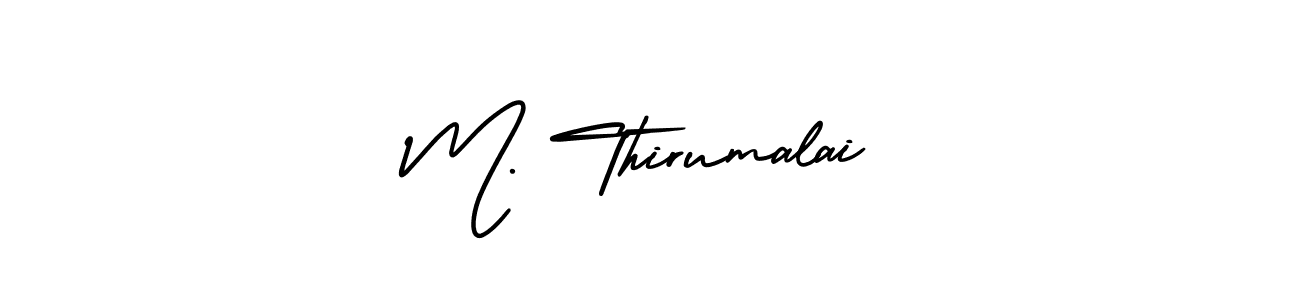 How to make M. Thirumalai signature? AmerikaSignatureDemo-Regular is a professional autograph style. Create handwritten signature for M. Thirumalai name. M. Thirumalai signature style 3 images and pictures png