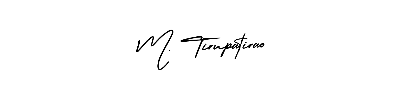 Design your own signature with our free online signature maker. With this signature software, you can create a handwritten (AmerikaSignatureDemo-Regular) signature for name M. Tirupatirao. M. Tirupatirao signature style 3 images and pictures png