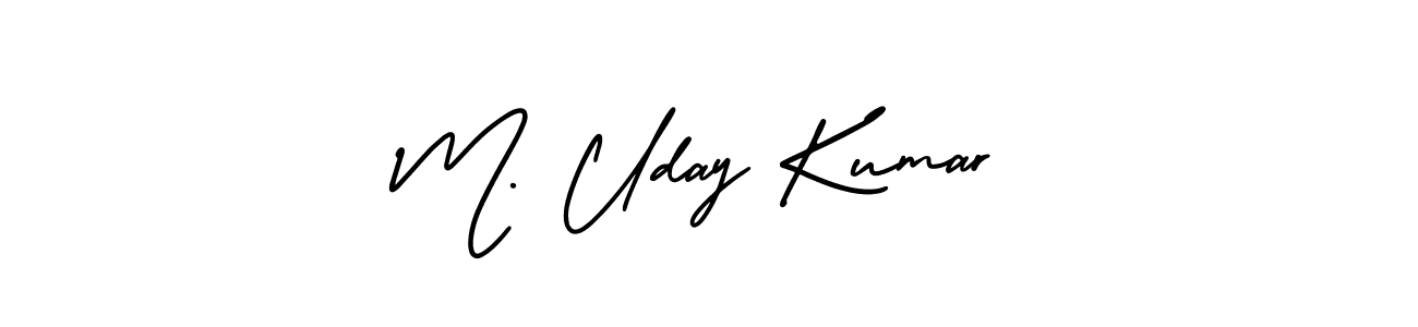 It looks lik you need a new signature style for name M. Uday Kumar. Design unique handwritten (AmerikaSignatureDemo-Regular) signature with our free signature maker in just a few clicks. M. Uday Kumar signature style 3 images and pictures png