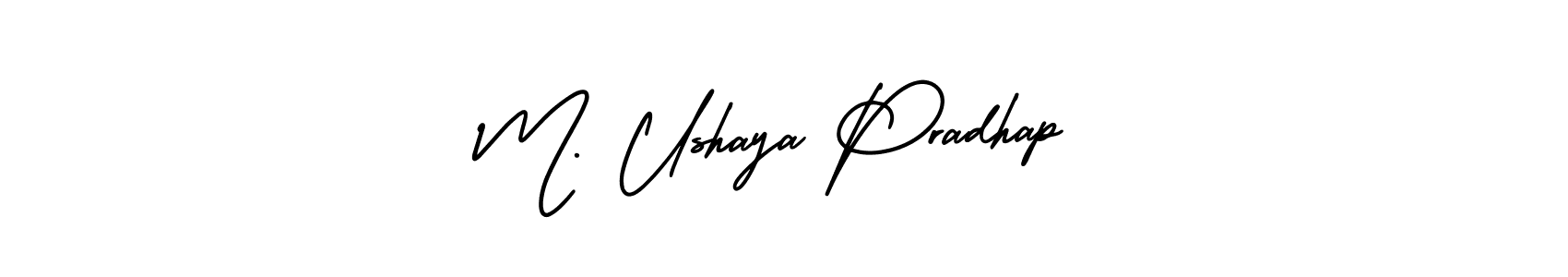 Once you've used our free online signature maker to create your best signature AmerikaSignatureDemo-Regular style, it's time to enjoy all of the benefits that M. Ushaya Pradhap name signing documents. M. Ushaya Pradhap signature style 3 images and pictures png