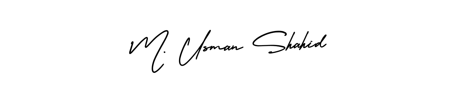 You can use this online signature creator to create a handwritten signature for the name M. Usman Shahid. This is the best online autograph maker. M. Usman Shahid signature style 3 images and pictures png