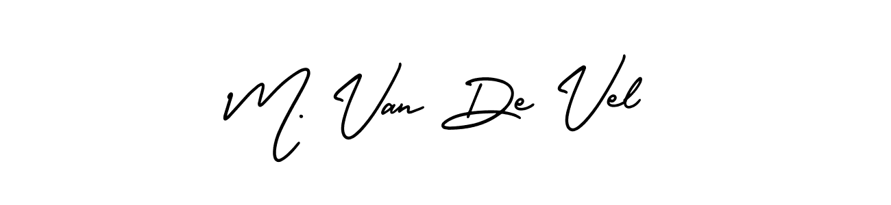 Make a short M. Van De Vel signature style. Manage your documents anywhere anytime using AmerikaSignatureDemo-Regular. Create and add eSignatures, submit forms, share and send files easily. M. Van De Vel signature style 3 images and pictures png