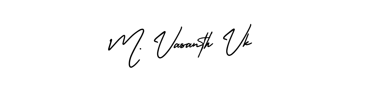 Similarly AmerikaSignatureDemo-Regular is the best handwritten signature design. Signature creator online .You can use it as an online autograph creator for name M. Vasanth Vk. M. Vasanth Vk signature style 3 images and pictures png