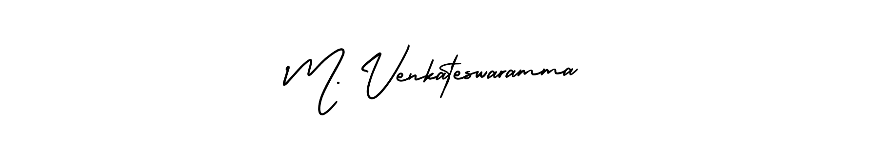 AmerikaSignatureDemo-Regular is a professional signature style that is perfect for those who want to add a touch of class to their signature. It is also a great choice for those who want to make their signature more unique. Get M. Venkateswaramma name to fancy signature for free. M. Venkateswaramma signature style 3 images and pictures png