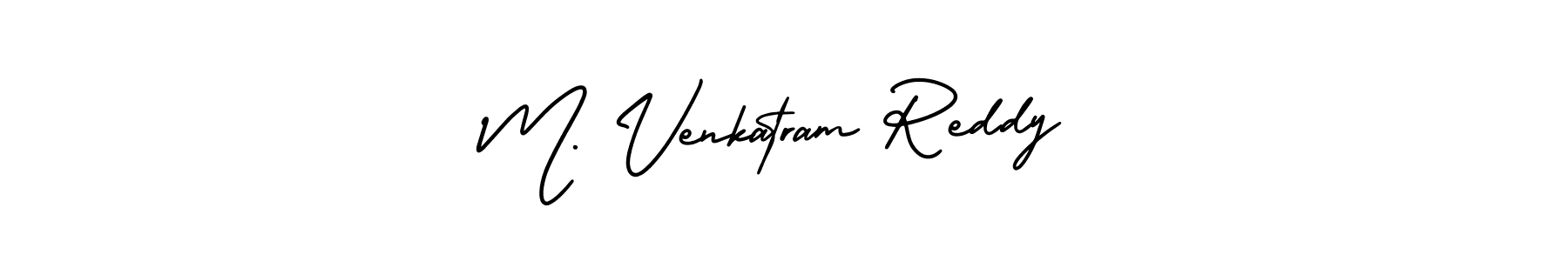 How to make M. Venkatram Reddy signature? AmerikaSignatureDemo-Regular is a professional autograph style. Create handwritten signature for M. Venkatram Reddy name. M. Venkatram Reddy signature style 3 images and pictures png