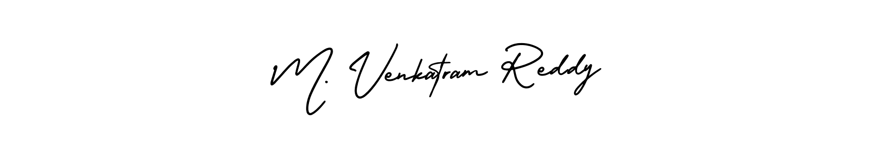 Also You can easily find your signature by using the search form. We will create M. Venkatram Reddy name handwritten signature images for you free of cost using AmerikaSignatureDemo-Regular sign style. M. Venkatram Reddy signature style 3 images and pictures png