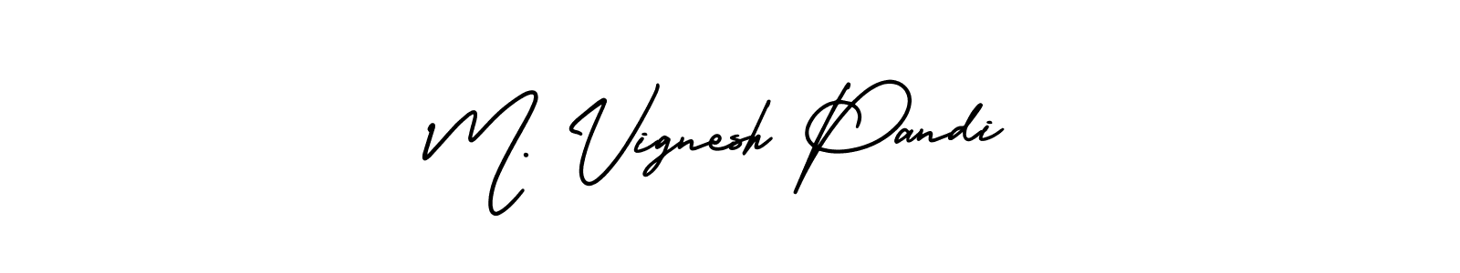 Similarly AmerikaSignatureDemo-Regular is the best handwritten signature design. Signature creator online .You can use it as an online autograph creator for name M. Vignesh Pandi. M. Vignesh Pandi signature style 3 images and pictures png