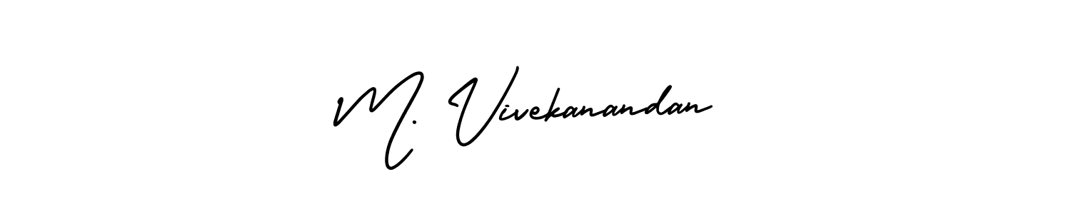 It looks lik you need a new signature style for name M. Vivekanandan. Design unique handwritten (AmerikaSignatureDemo-Regular) signature with our free signature maker in just a few clicks. M. Vivekanandan signature style 3 images and pictures png