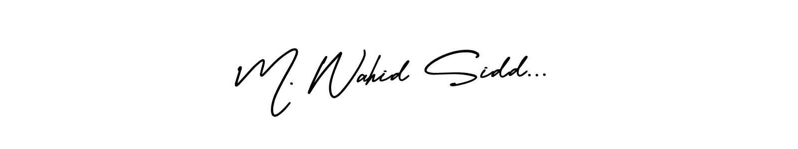 M. Wahid Sidd... stylish signature style. Best Handwritten Sign (AmerikaSignatureDemo-Regular) for my name. Handwritten Signature Collection Ideas for my name M. Wahid Sidd.... M. Wahid Sidd... signature style 3 images and pictures png