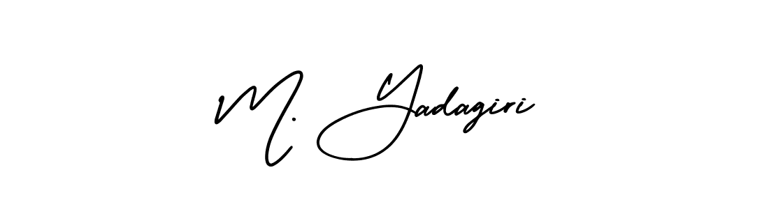 Best and Professional Signature Style for M. Yadagiri. AmerikaSignatureDemo-Regular Best Signature Style Collection. M. Yadagiri signature style 3 images and pictures png