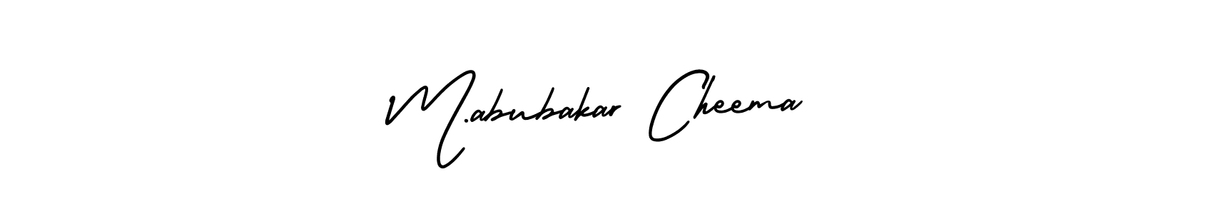 How to make M.abubakar Cheema signature? AmerikaSignatureDemo-Regular is a professional autograph style. Create handwritten signature for M.abubakar Cheema name. M.abubakar Cheema signature style 3 images and pictures png