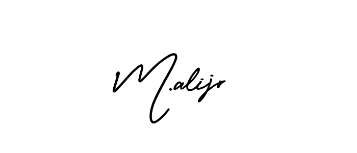 How to make M.alijr signature? AmerikaSignatureDemo-Regular is a professional autograph style. Create handwritten signature for M.alijr name. M.alijr signature style 3 images and pictures png